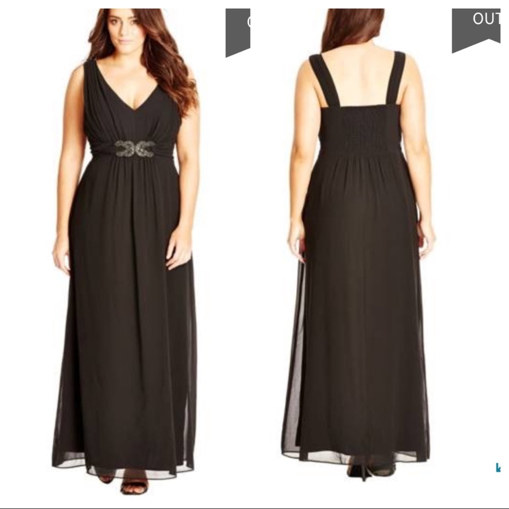 NWT! City Chic Elegant Sparkle Embellished Maxi